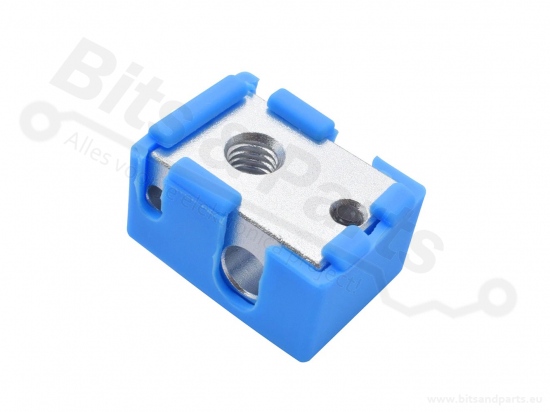 Heat block sok/sleeve E3D V6 + PT100 siliconen zwart